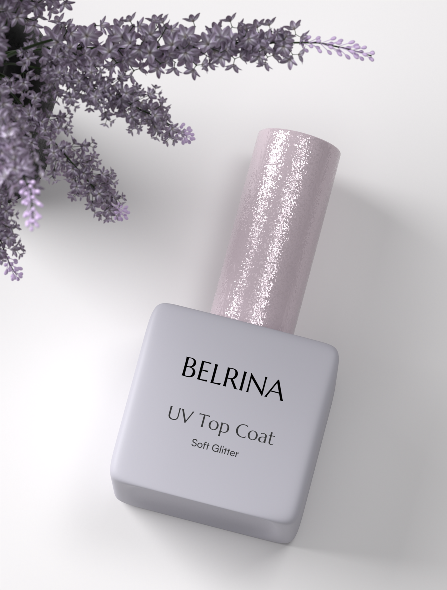 UV Topcoat Zachte Glitter