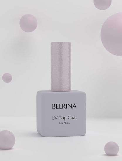 UV Topcoat Zachte Glitter